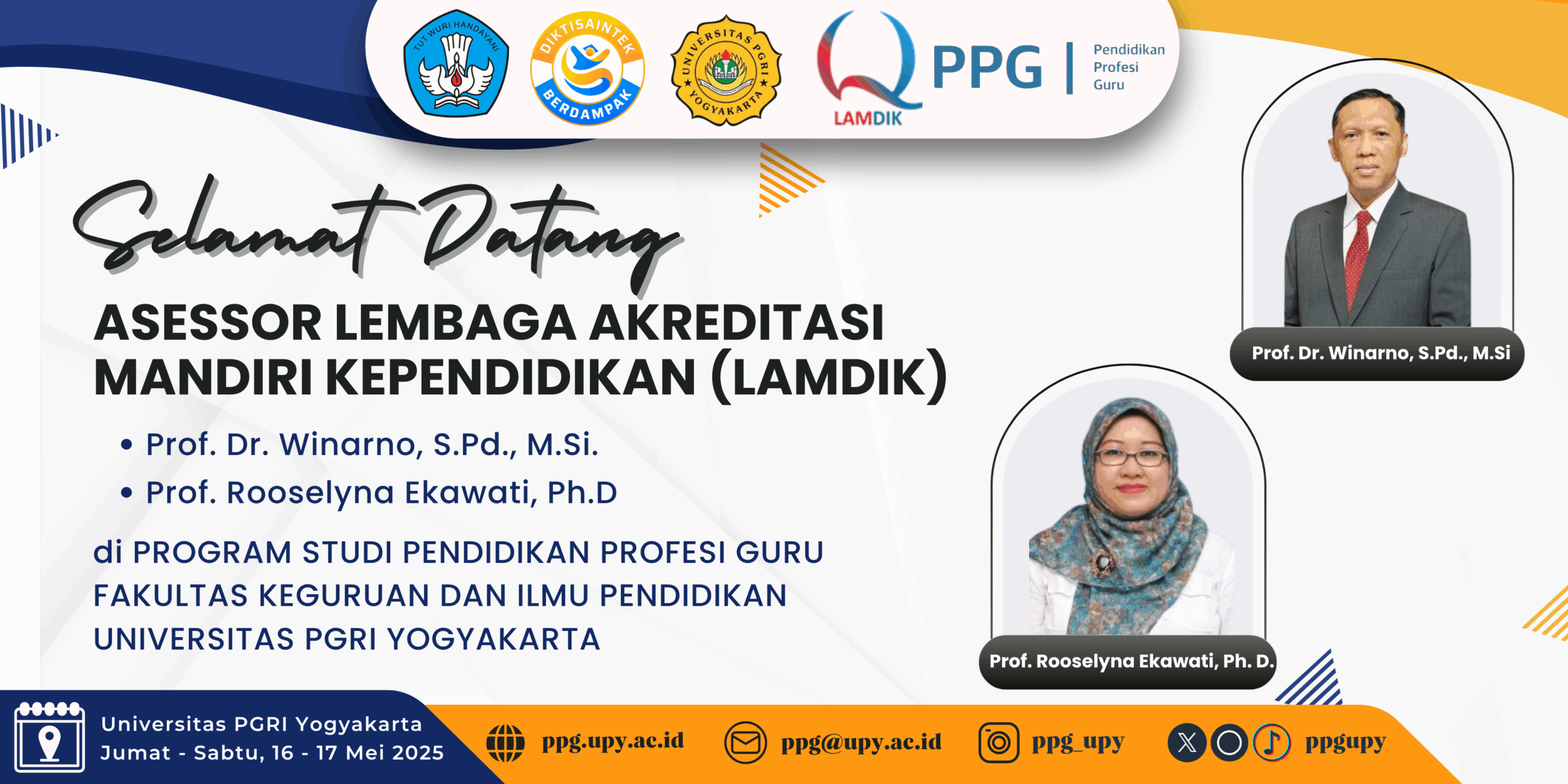 Asesor LAMDIK berkunjung ke kampus untuk proses akreditasi