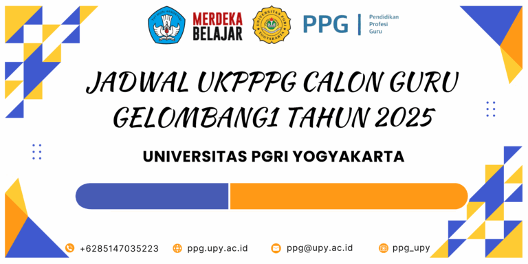 JADWAL UKPPPG CALON GURU GELOMBANG 1 TAHUN 2025