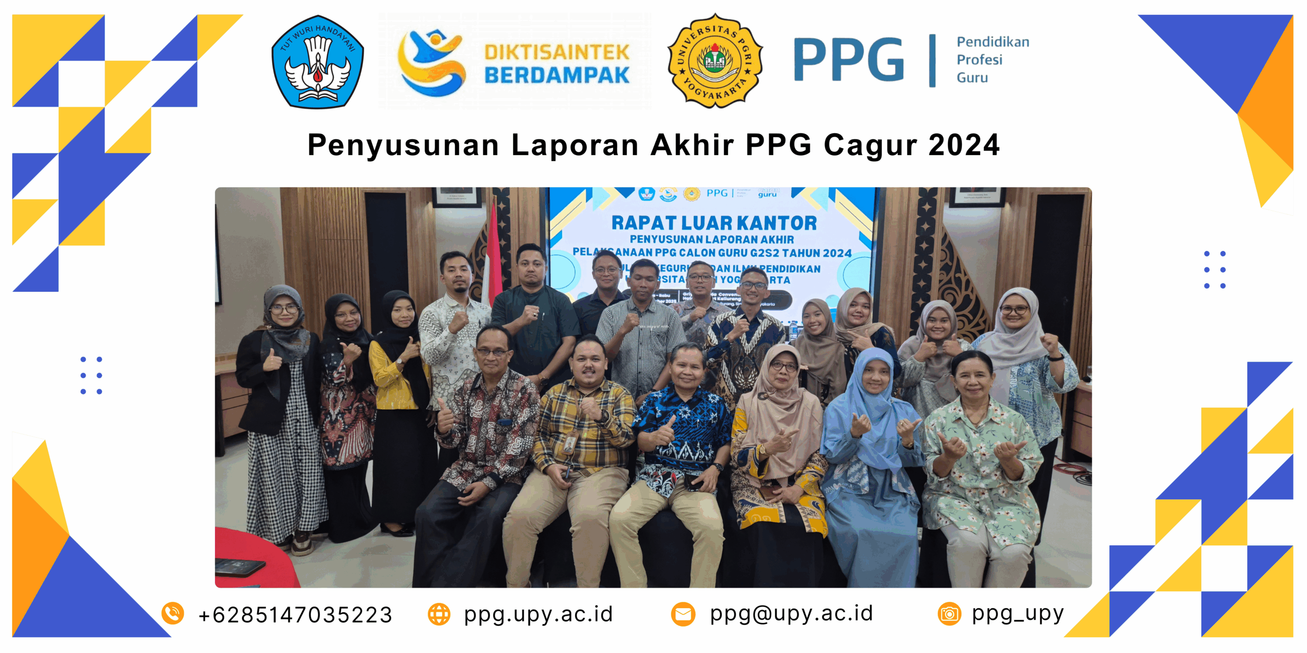 Penyusunan Laporan Akhir PPG Cagur Gelombang 2 Tahun 2024 di Griya Persada Kaliurang