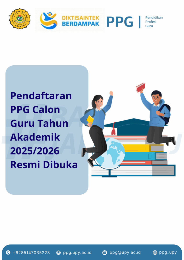 Pendaftaran PPG Calon Guru Tahun Akademik 2025/2026 Resmi Dibuka