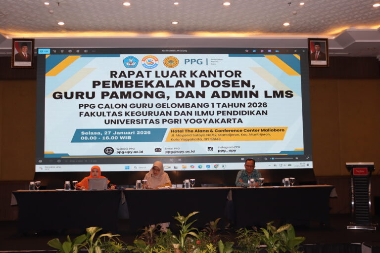 Pembekalan Dosen dan Guru Pamong PPG Calon Guru 2026 di UPY