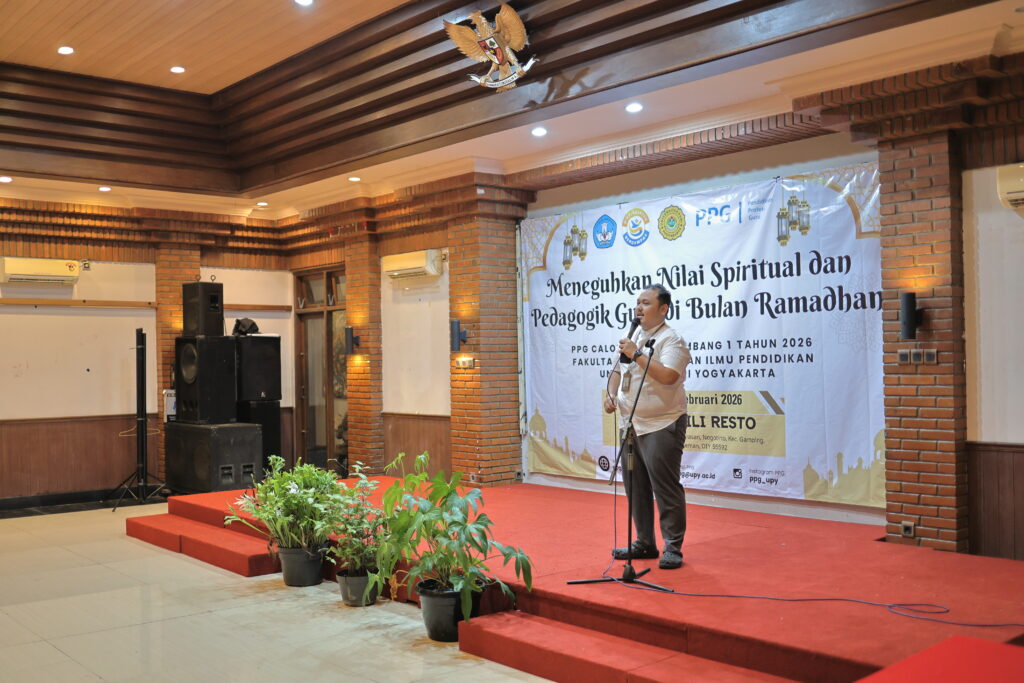 Kegiatan Kajian Ramadhan dan buka bersama Mahasiswa PPG FKIP UPY Tahun 2026 di Banyu Mili Resto Sleman Yogyakarta