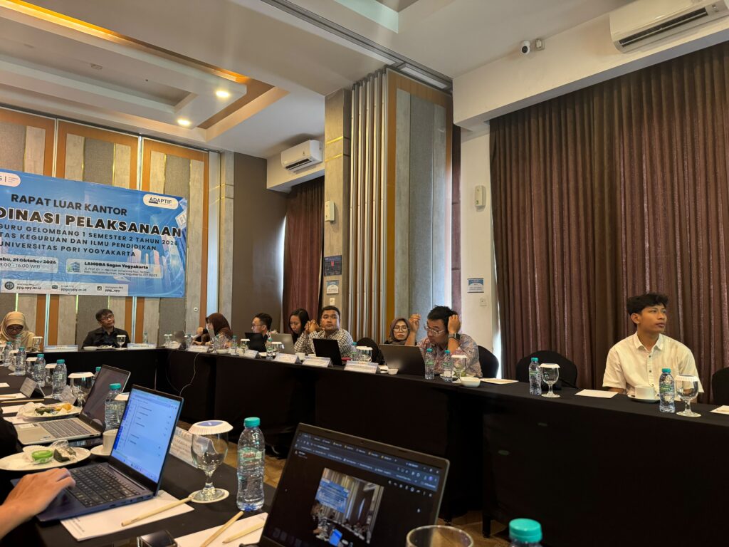 Rapat koordinasi PPG calon guru gelombang 1 semester 2 tahun 2026 di LAMORA Sagan Yogyakarta